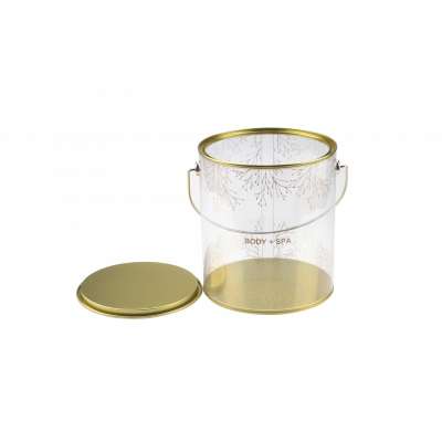 Clear Plastic Paint Can Candy Container